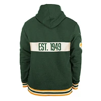 Men's New Era Green Edmonton Elks Turf Traditions Pullover Hoodie