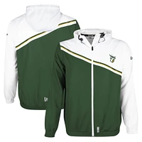 Men's New Era Hunter Green Edmonton Elks Pinnacle Woven Ripstop Full-Zip Jacket