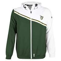 Veste à fermeture éclair intégrale tissée Ripstop New Era Hunter Green Edmonton Elks Pinnacle pour hommes