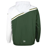 Veste à fermeture éclair intégrale tissée Ripstop New Era Hunter Green Edmonton Elks Pinnacle pour hommes