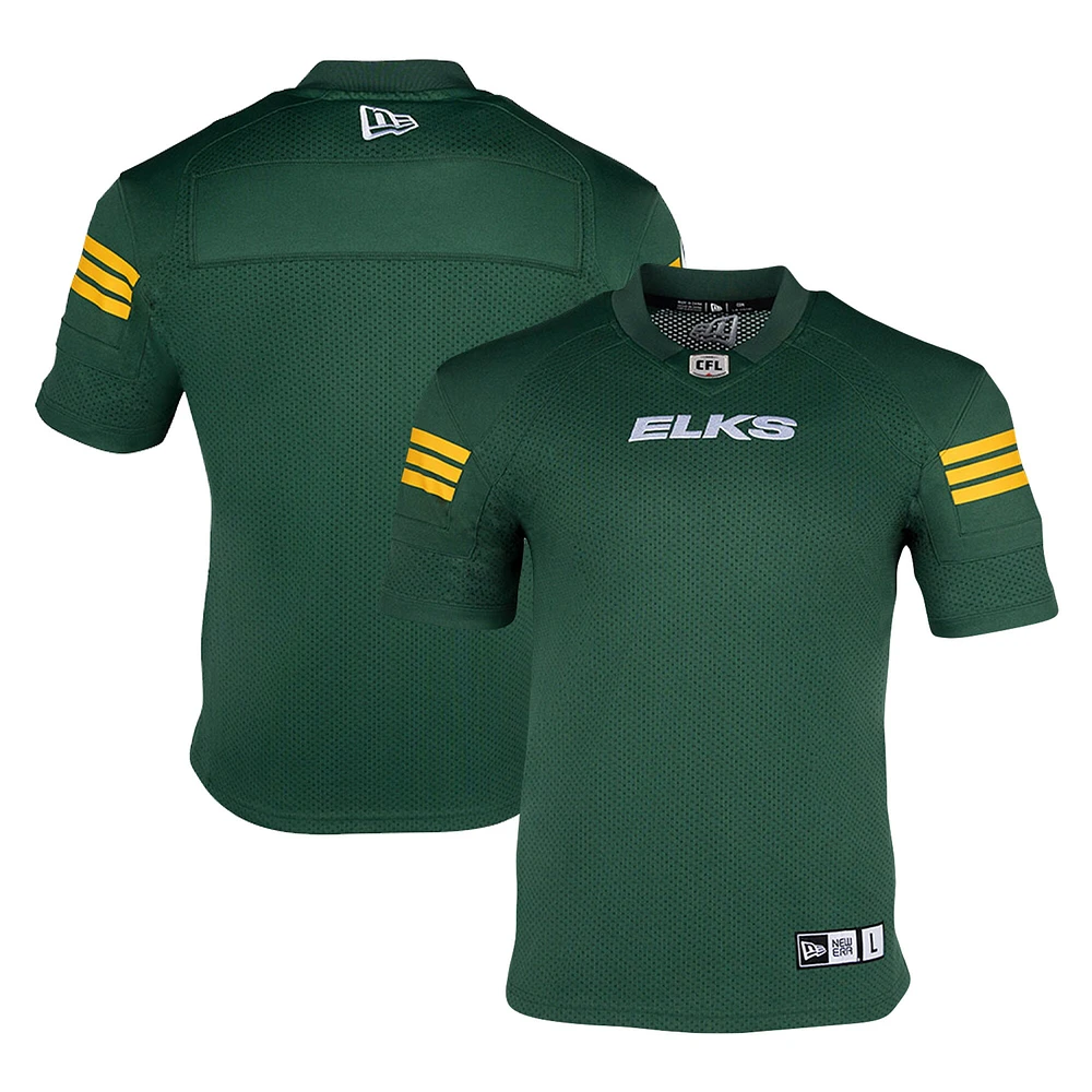 Maillot New Era Green Edmonton Elks 2023 Replica pour jeune