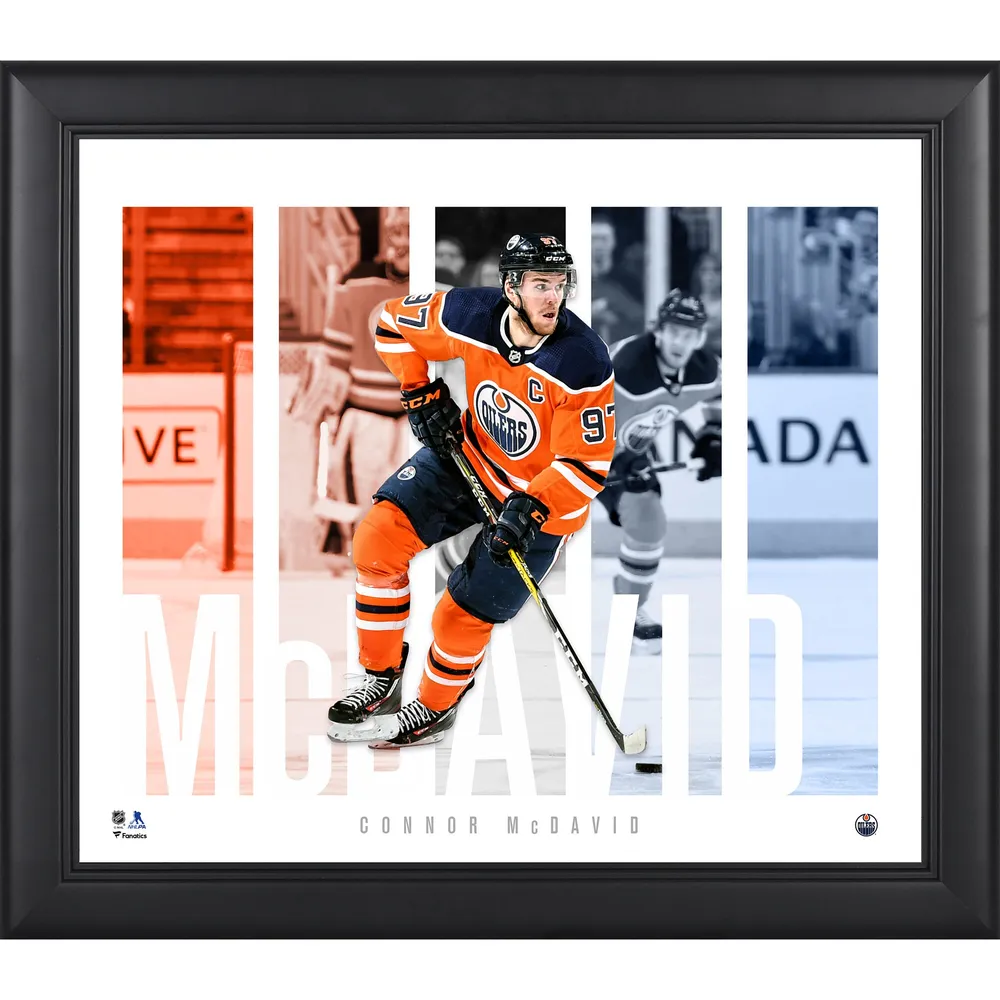 Connor McDavid Edmonton Oilers Fanatics Authentic Framed 15 x 17 Stitched  Stars Collage