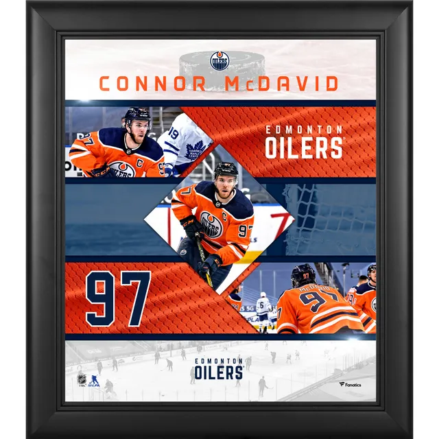 Connor McDavid Edmonton Oilers Highland Mint 13'' x 16'' Framed Photo  Collage Mint