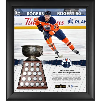 Connor McDavid Edmonton Oilers Fanatics Authentic Unsigned Orange Jersey Skating Photograph