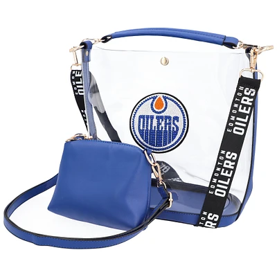 Sac à main transparent avec strass des Oilers d'Edmonton Cuce