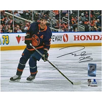 Darnell Nurse Edmonton Oilers Autographed 8'' x 10'' Navy Alternate Jersey Photograph