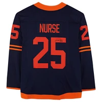 Darnell Nurse Navy Edmonton Oilers Autographed Fanatics Breakaway Alternate Jersey