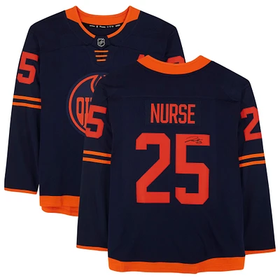 Darnell Nurse Navy Edmonton Oilers Autographed Fanatics Breakaway Alternate Jersey