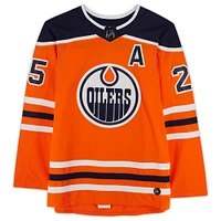 Darnell Nurse Orange Edmonton Oilers Autographed adidas Authentic Jersey