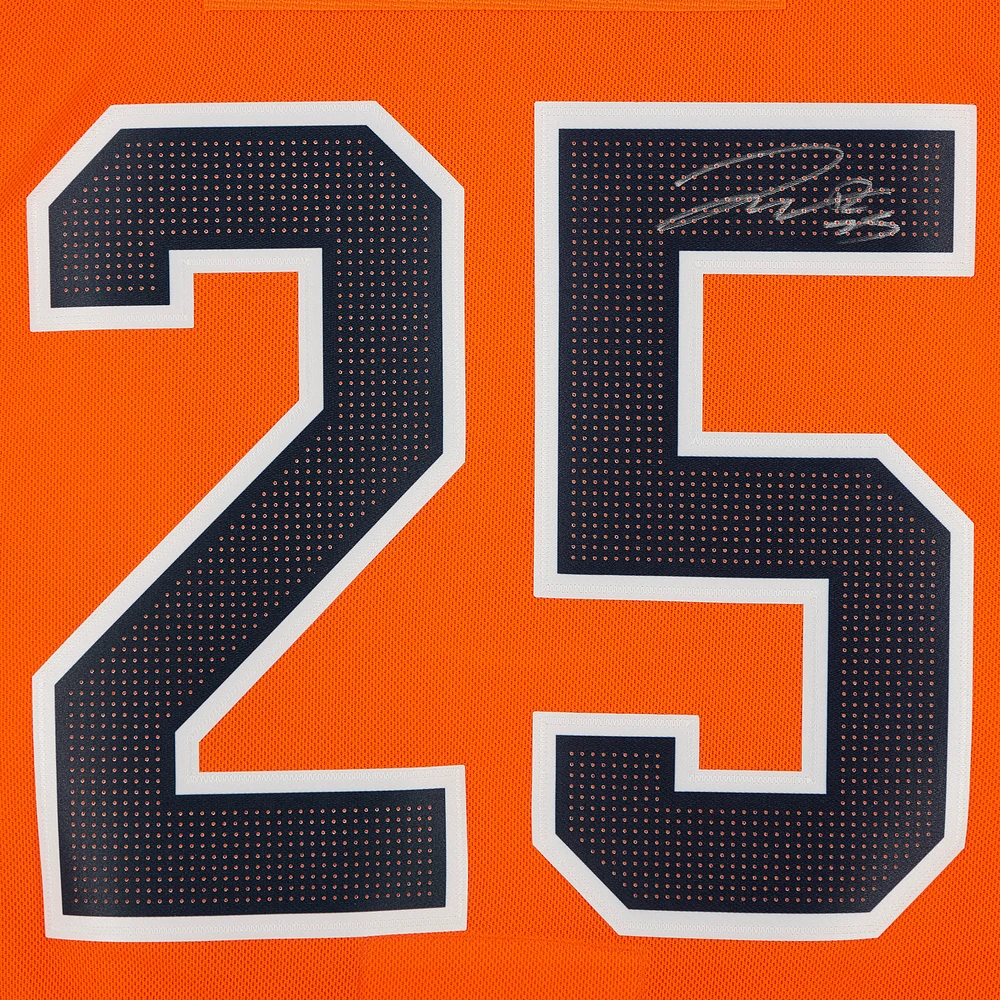 Darnell Nurse Orange Edmonton Oilers Autographed adidas Authentic Jersey