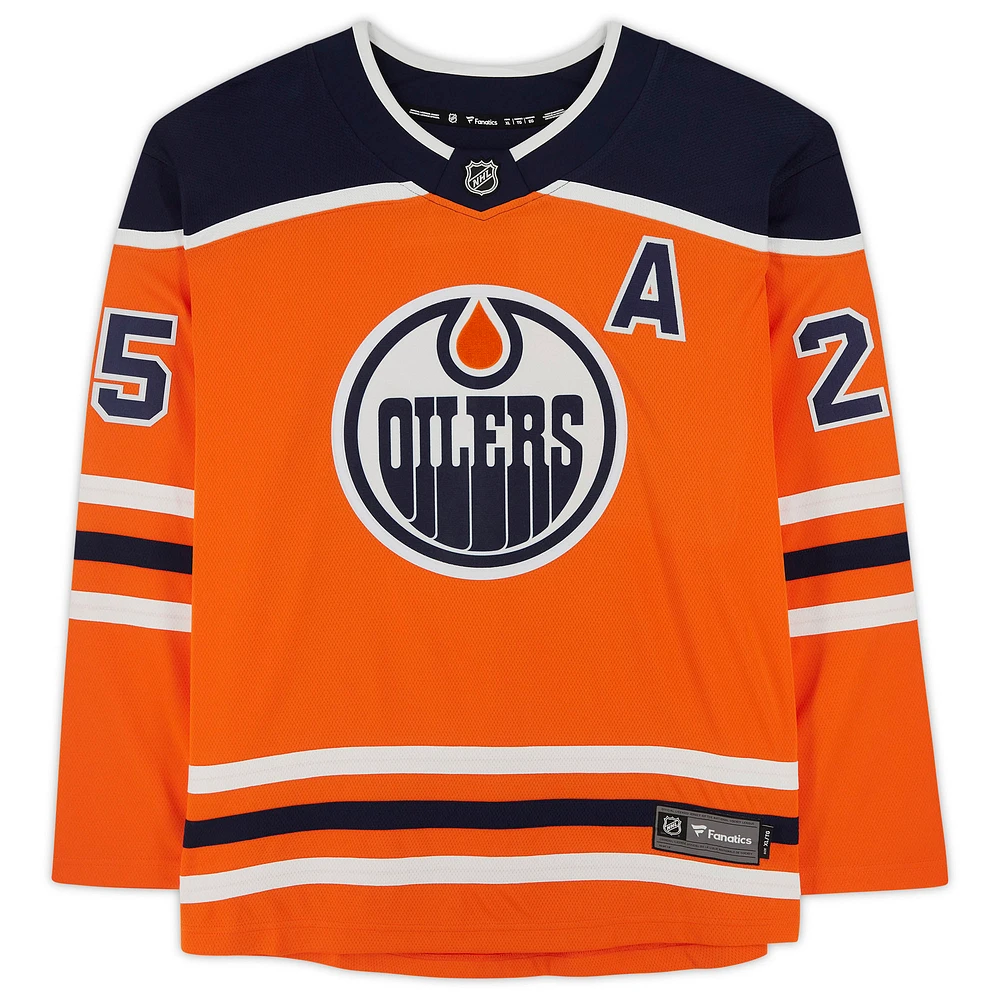 Darnell Nurse Orange Edmonton Oilers Autographed Fanatics Breakaway Jersey
