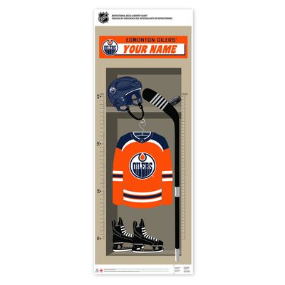 Edmonton Oilers - 24'' x 60'' Personalized Repositionable Growth Chart