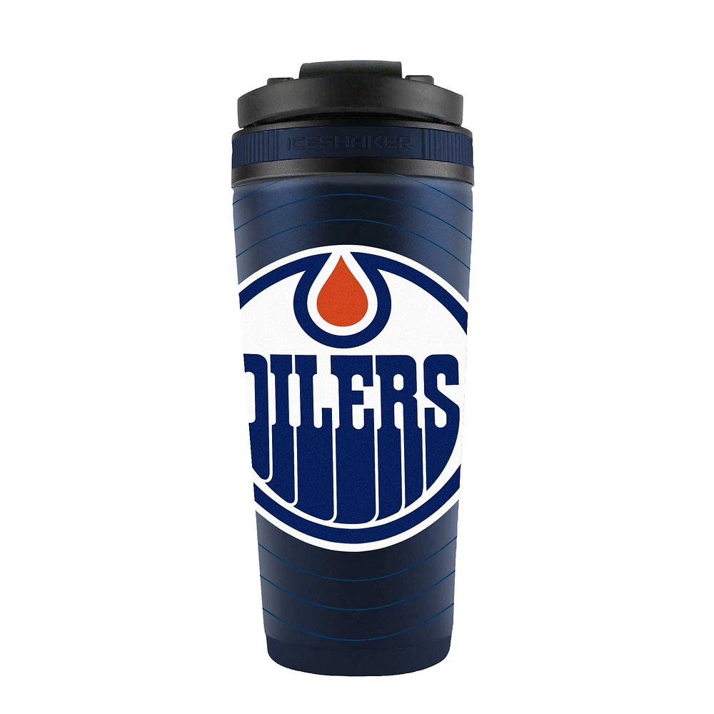 Bouteille shaker en acier inoxydable 4D de 26 oz des Oilers d'Edmonton