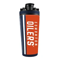 Bouteille shaker en acier inoxydable 4D de 26 oz des Oilers d'Edmonton