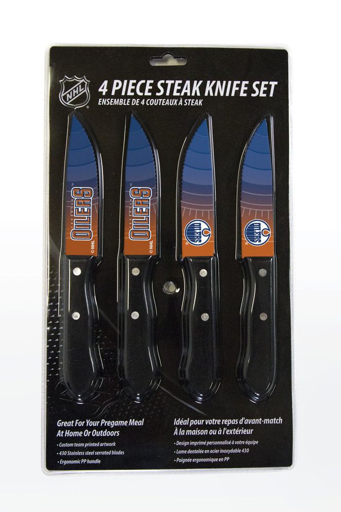 Edmonton Oilers 4-Piece Steak Knife Set