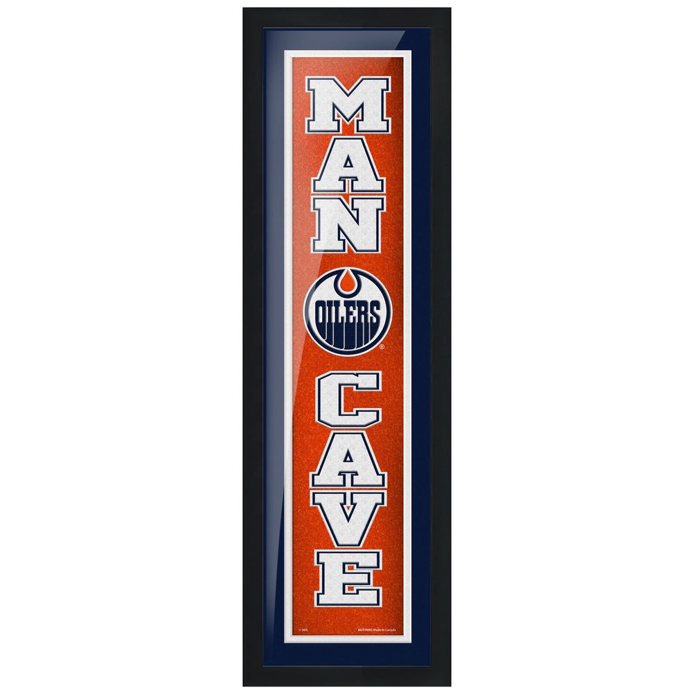 Edmonton Oilers 6'' x 22'' Man Cave Framed - Artwork