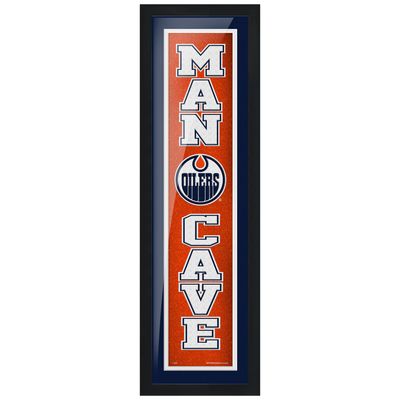 Edmonton Oilers 6'' x 22'' Man Cave Framed - Artwork