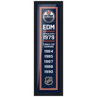 Edmonton Oilers 6'' x 22'' Team Empire Framed Artwork