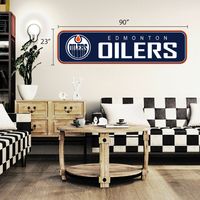 Edmonton Oilers 90'' x 23'' Repositionable Wall - Decal