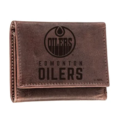 Edmonton Oilers Leather Team Tri-Fold Wallet