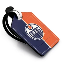 Edmonton Oilers - Coffret cadeau trois pièces en cuir avec étiquette personnalisée