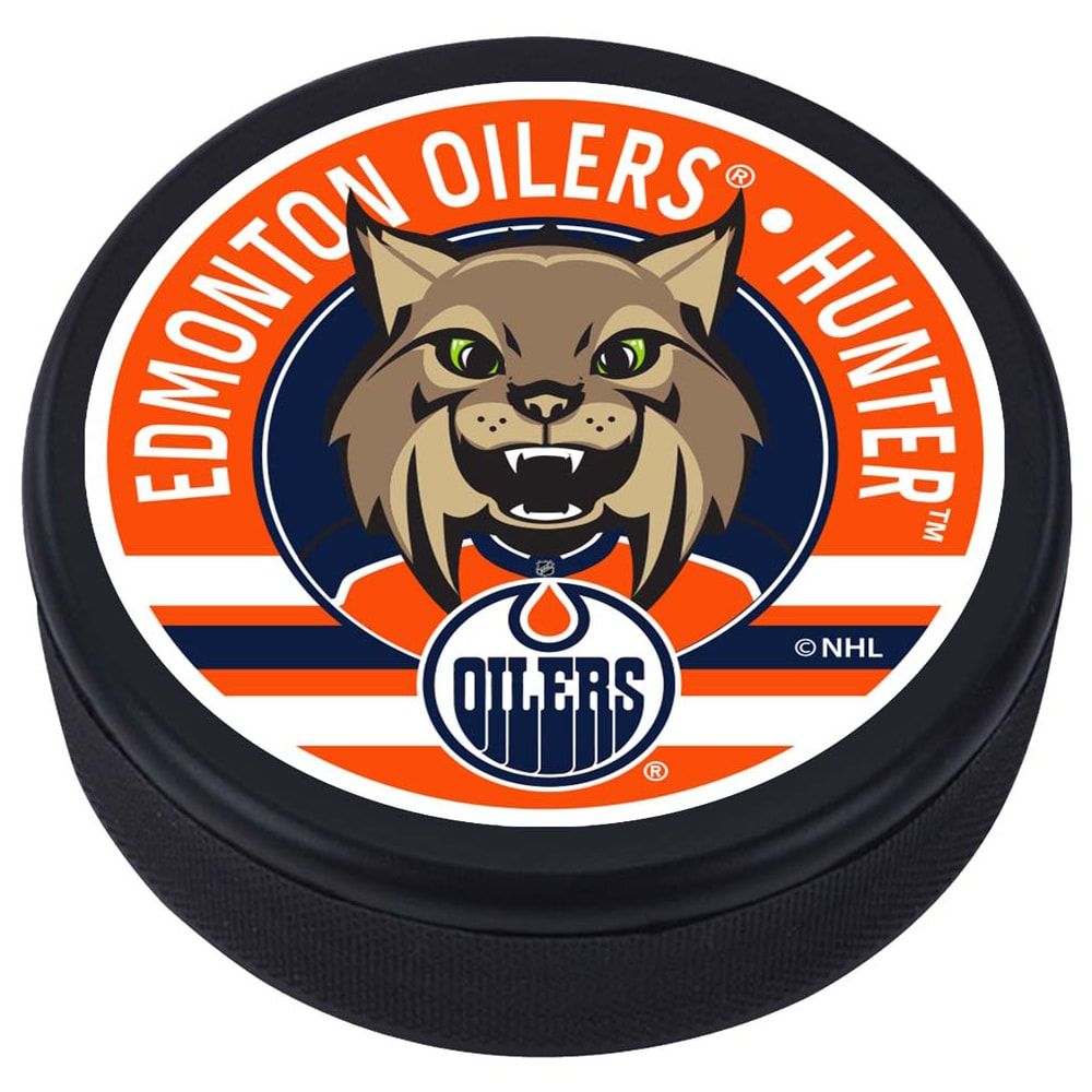 Lids Edmonton Oilers Hockey Puck Earrings