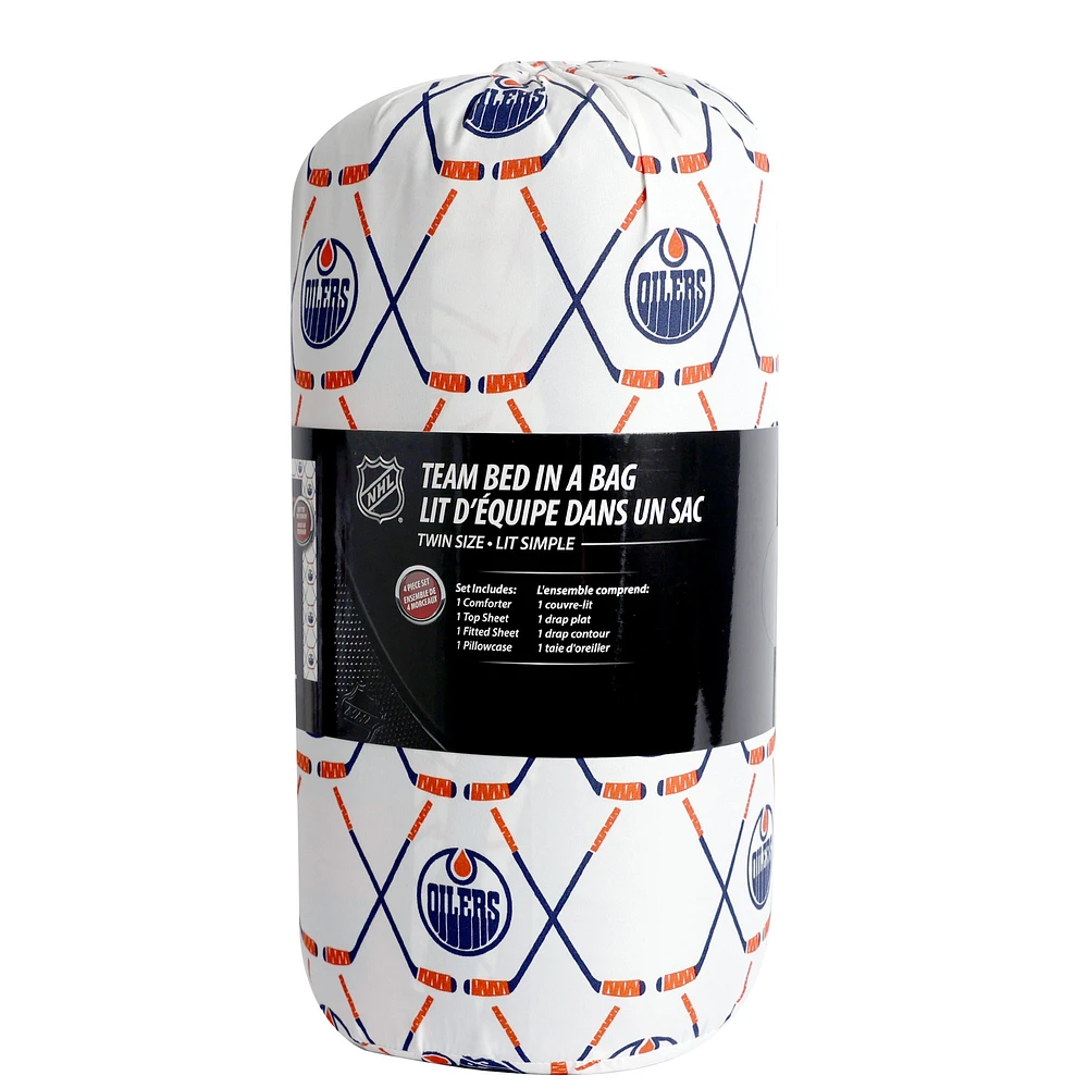 Ensemble de literie simple des Oilers d'Edmonton