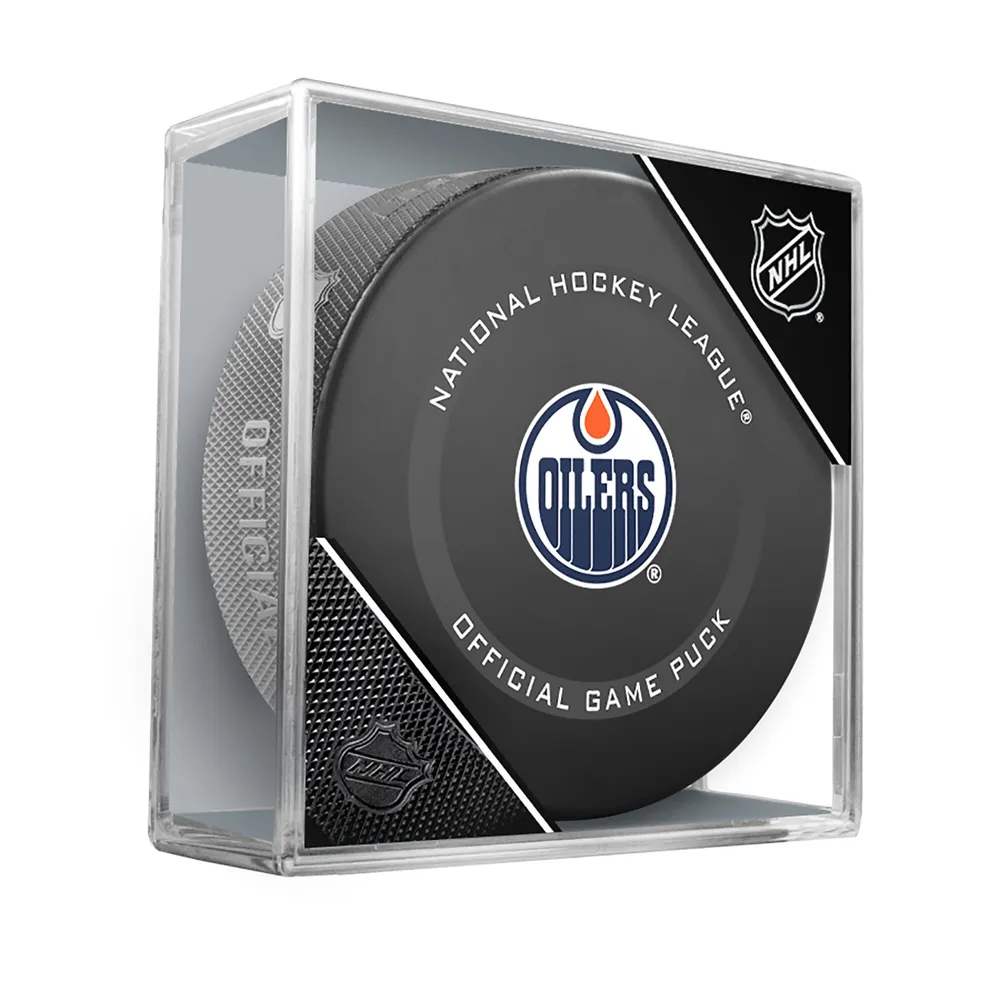 Lids Edmonton Oilers Hockey Puck Earrings