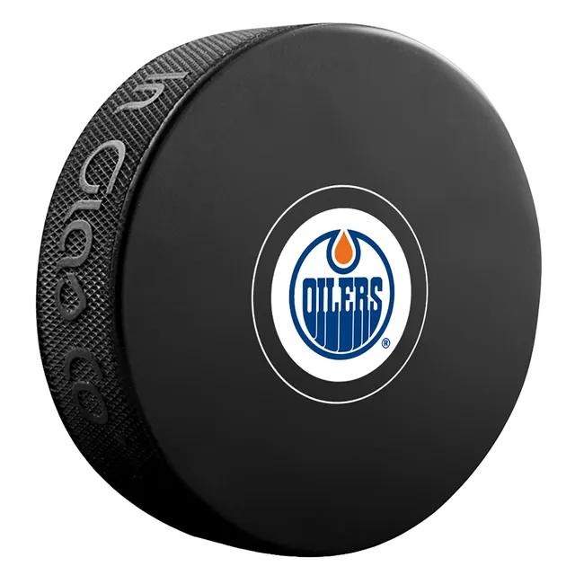 Lids Edmonton Oilers Hockey Puck Earrings