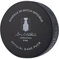 Evan Bouchard Rondelle de hockey dédicacée de la finale de la Coupe Stanley des Oilers d'Edmonton 2024