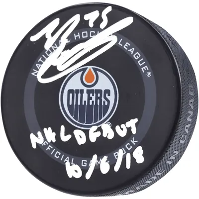 Lids Edmonton Oilers Hockey Puck Earrings