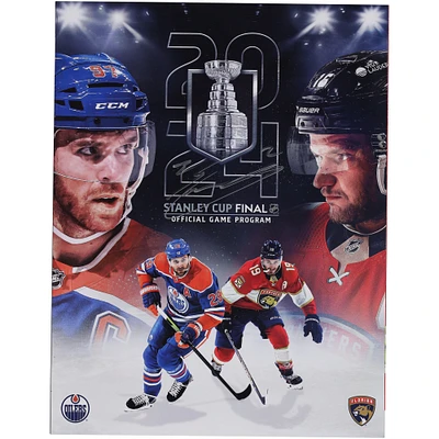 Evan Bouchard Edmonton Oilers Autographed 2024 Stanley Cup Final Program