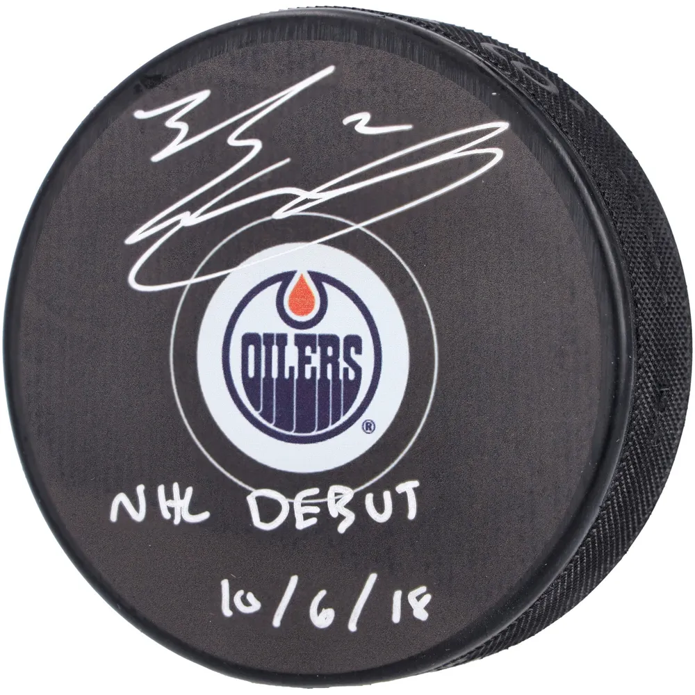 Evan Bouchard Orange Edmonton Oilers Autographed adidas Authentic