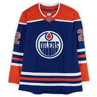Evan Bouchard Edmonton Oilers Autographed Royal Fanatics Premium Jersey