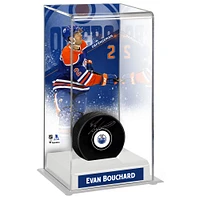 Étui de luxe pour rondelles de hockey hautes des Oilers d'Edmonton d'Evan Bouchard
