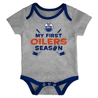 Infant Edmonton Oilers Legend 3-Pack Bodysuit Set