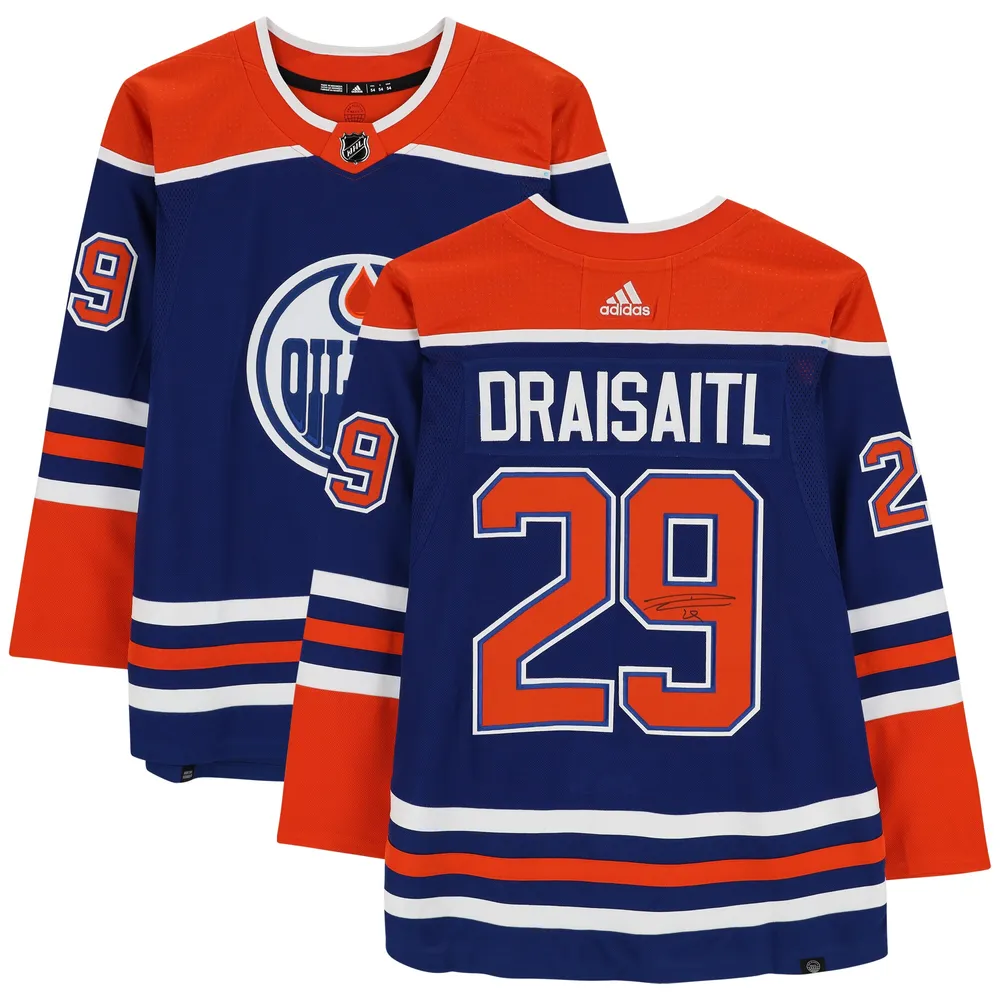 Lids Leon Draisaitl Edmonton Oilers Fanatics Authentic Autographed adidas  White Authentic Jersey