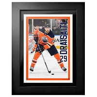 Leon Draisaitl Edmonton Oilers - 12'' x 16'' Jersey Framed Photo