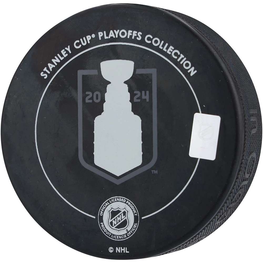 Leon Draisaitl Edmonton Oilers 2024 Western Conference Champions Autographed Hockey Puck