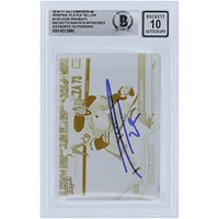 Leon Draisaitl Edmonton Oilers Autographed 2016-17 Upper Deck Compendium Yellow Printing Plate #110 #1/1 Beckett Fanatics Witnessed Authenticated 10 Card 