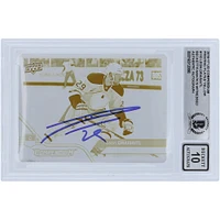 Leon Draisaitl Edmonton Oilers Autographed 2016-17 Upper Deck Compendium Yellow Printing Plate #110 #1/1 Beckett Fanatics Witnessed Authenticated 10 Card 