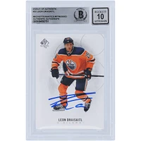 Leon Draisaitl Edmonton Oilers Autographed 2020-21 Upper Deck SP Authentic #33 Beckett Fanatics Witnessed Authenticated 10 Card 