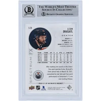 Leon Draisaitl Edmonton Oilers Autographed 2020-21 Upper Deck SP Authentic Spectrum FX Black #S-20 #1/1 Beckett Fanatics Witnessed Authenticated 9/10 Card 