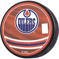 Leon Draisaitl Edmonton Oilers Autographed 2022-23 Reverse Retro Hockey Puck