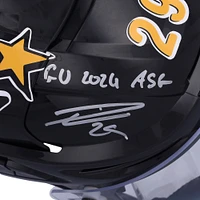 Leon Draisaitl Edmonton Oilers Autographed Game-Used Black Warrior Helmet from the 2024 NHL All-Star Game on February 3, 2024 with "GU 2024 ASG" Inscription