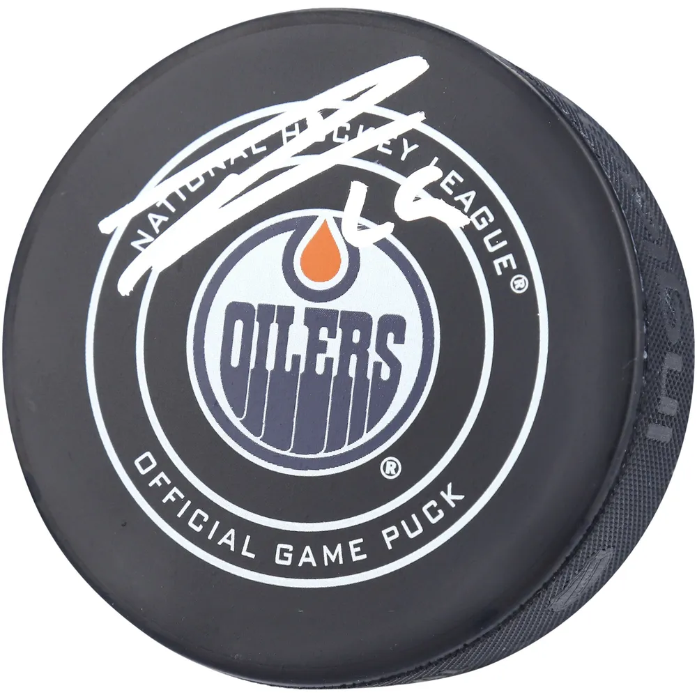 Lids Edmonton Oilers Hockey Puck Earrings