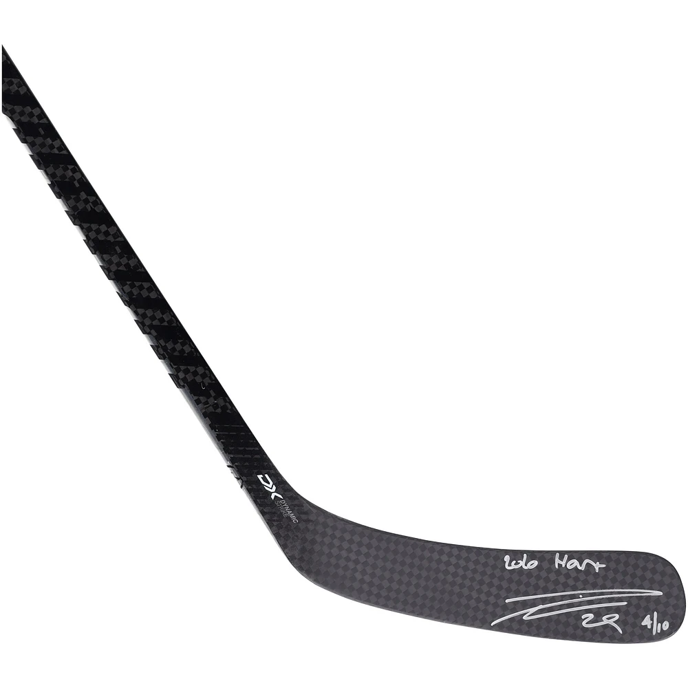 Leon Draisaitl Edmonton Oilers Autographed Warrior Game-Model Hockey Stick with "2020 Hart" Inscription - Limited Edition of 10