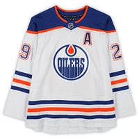 Leon Draisaitl Edmonton Oilers Autographed White Fanatics Premium Jersey 