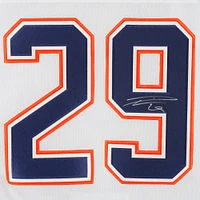 Leon Draisaitl Edmonton Oilers Autographed White Fanatics Premium Jersey 