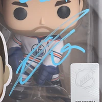 Leon Draisaitl Edmonton Oilers Autographed White Jersey Funko Pop! Vinyl Figure with "2020 Hart" Inscription - Limited Edition of 10